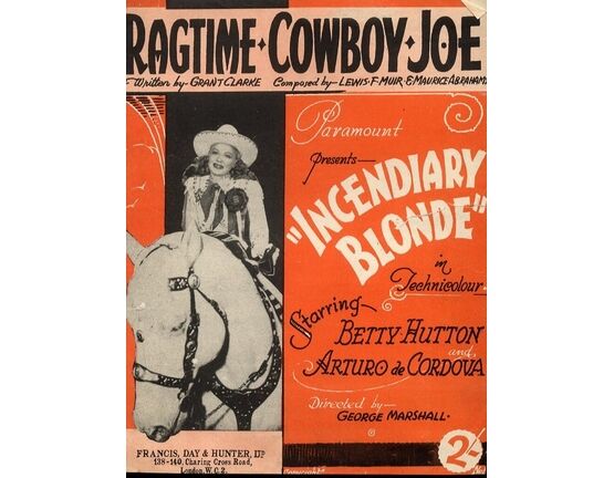 4 | Ragtime Cowboy Joe - Paramount Presents "Incendiary Blonde" in Technicolour Starring Betty Hutton and Arturo de Cordova