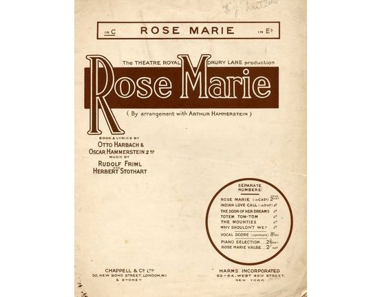 4 | Rose Marie - Valse from "Rose Marie" for Piano Solo