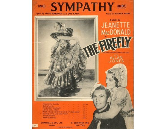 4 | Sympathy -  from "The Firefly" - Featuring  Jeanette MacDonald