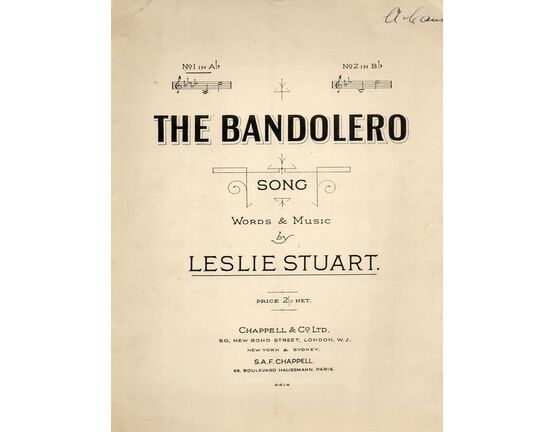 4 | The Bandolero - Song in the key of A flat Major for lower voice - Sung by Signor Foli