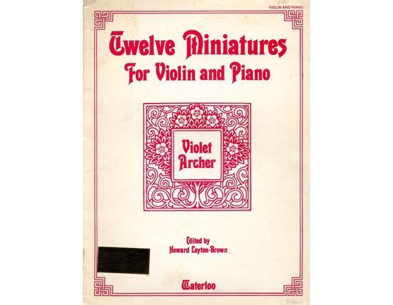 4 | Twelve Miniatures - For Violin and Piano
