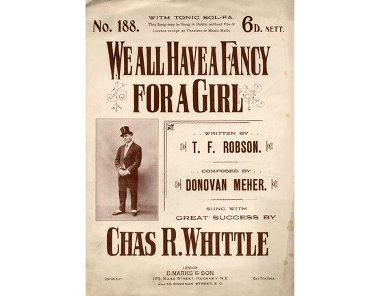 4 | We All Have a Fancy For A Girl: Chas R Whittle (B/W photo)