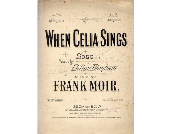 4 | When Celia Sings - Key of F major for High voice