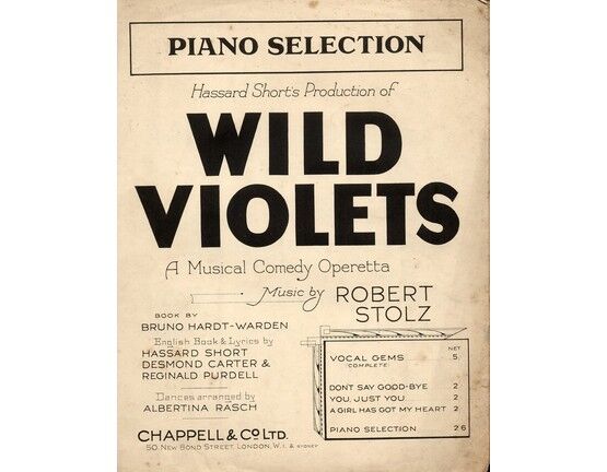 4 | Wild Violets -  A Musical Comedy Operetta - Piano selection
