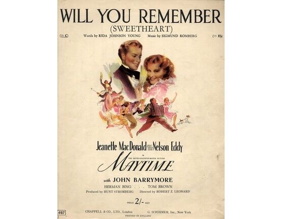4 | Will You Remember (Sweetheart) - featuring Jeanette MacDonald, Nelson Eddy in "Maytime", with John Barrymore - Key of C major for Low voice