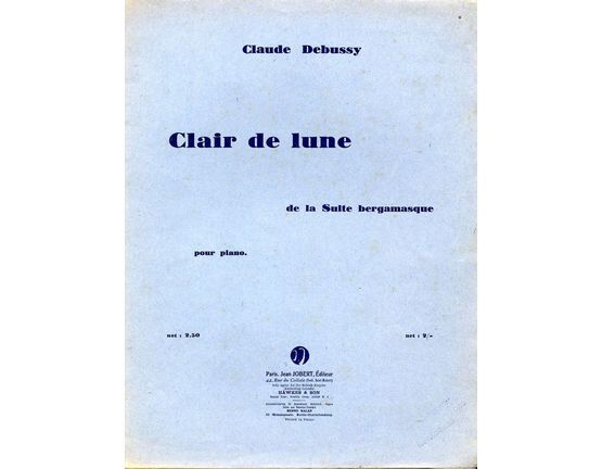 4003 | Clair de Lune (Moonlight) - From Suite Bergamasque - Piano Solo