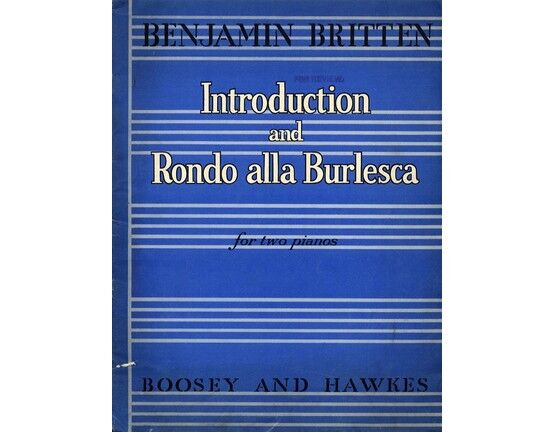 4110 | Britten - Introduction and Rondo alla Burlesca - Op. 23, No. 1 - For Two Pianos