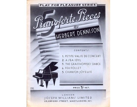 4461 | Herbert Dennison - Five Pianoforte Pieces