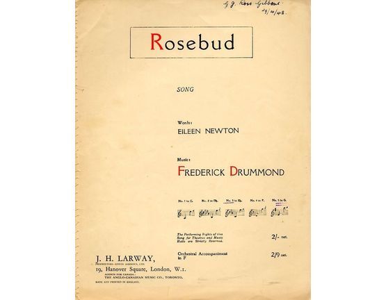 4469 | Rosebud - Song in the key of C major