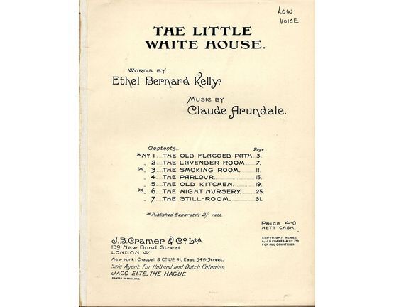 4487 | The Little White House - Song Cycle for low voice
