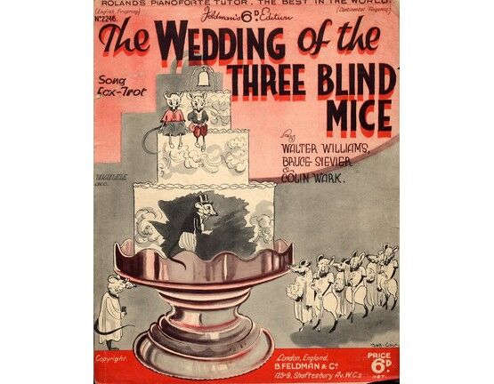4603 | The Wedding of the Three Blind Mice - Song Fox Trot - No. 2246 - Ukulele Acc.