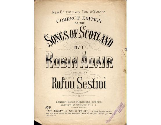 4609 | Robin Adair - Correct Edition of the Songs of Scotland