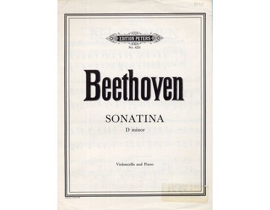 4616 | Beethoven - Sonatina in D Minor - For Cello and Piano