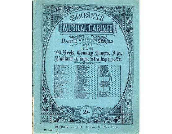 4656 | 100 Reels, Country Dances, Jigs, Highland Flings, Strathspeys, & c. - Boosey's Musical Cabinet Dance Series No. 65 - Piano Solo