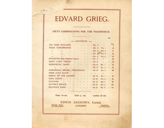 4672 | Edvard Grieg - 50 Compositions for Piano
