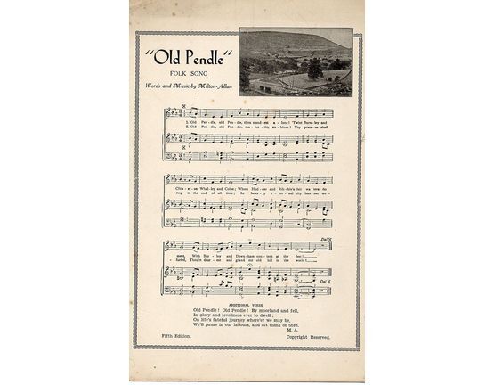 4672 | Old Pendle - Folk Song - Fifth Edition