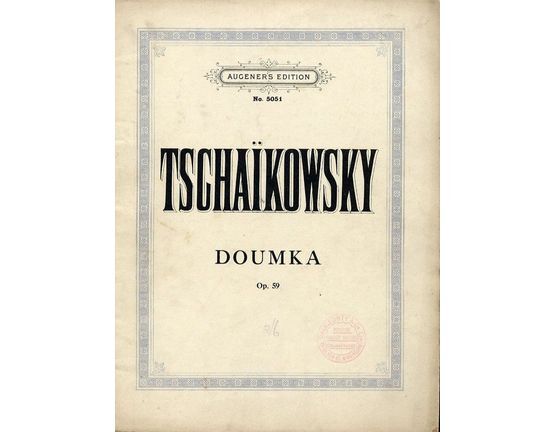4696 | Doumka - For Piano - Op.  59 - Augener's Edition No. 5051