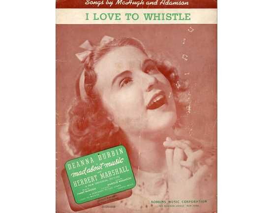 4769 | I Love To Whistle -  Deanna Durbin in "Mad about Music"