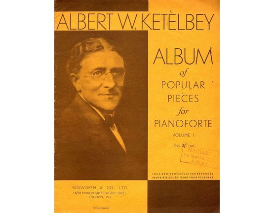 4772 | Albert W. Ketelbey Album of Popular Pieces for Piano solo - Volume 1