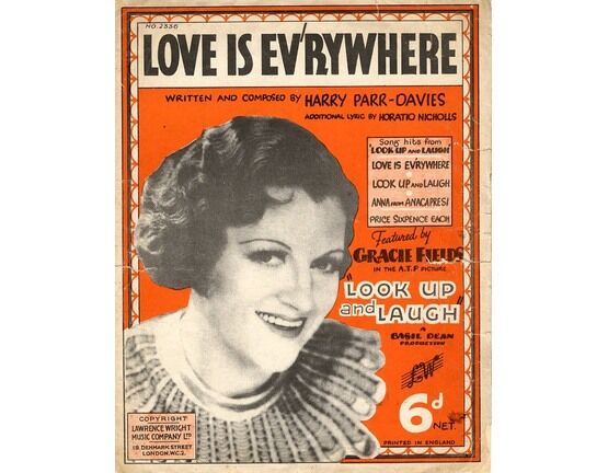 48 | Love Is Ev'rywhere - Song Featuring Gracie Fields in 'Look Up and Laugh'