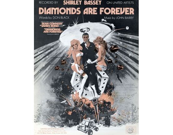 4856 | Diamonds are Forever - Shirley Bassey, Sean Connery,  from the James Bond Film