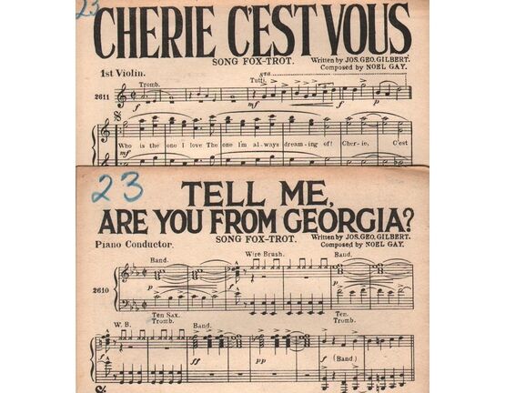 4861 | DANCE MUSIC with Vocals:- (a) Tell Me, Are You From Georgia?- Song Fox-Trot  (b) Cherie C'est Vous- Song Fox-Trot