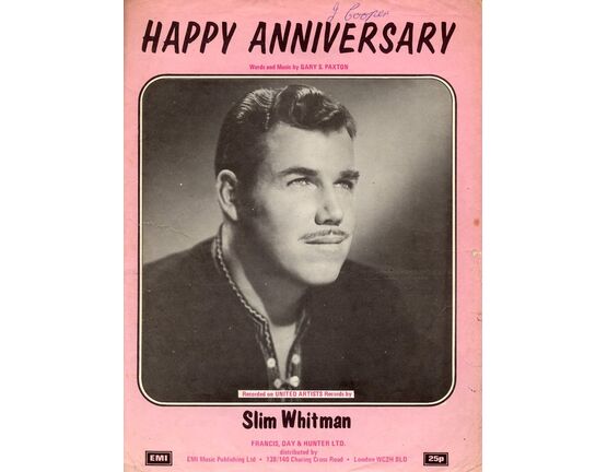4861 | Happy Anniversary - Slim Whitman