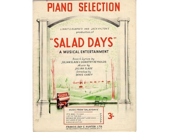 4861 | Salad Days -  Piano Selection -  Production by Linnit and Dunfees and Jack Hylton