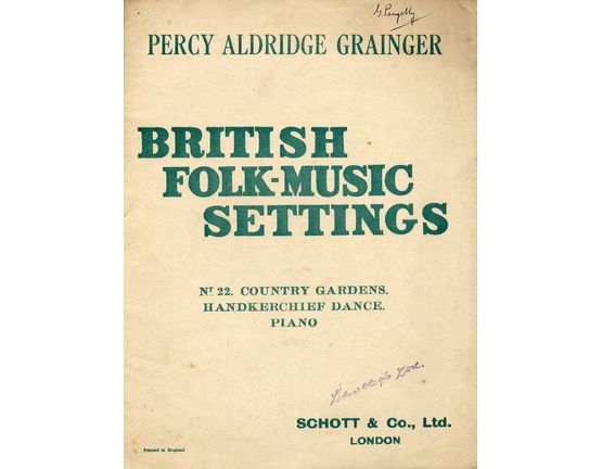 4864 | Country Gardens, Handkerchief Dance - Nr. 22 of "British Folk Music Settings" - For Piano