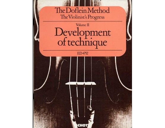 4864 | The Doflein Method - A course of violin instruction combined with musical theory and practice in duet playing - Volume II - Development of technique - ED 4752