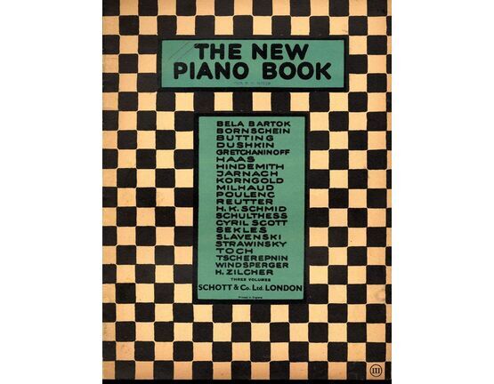 4864 | The New Piano Book - Volume No. 3 - A collection of Piano Pieces by Contemporary Composers Edition Schott No. 1401