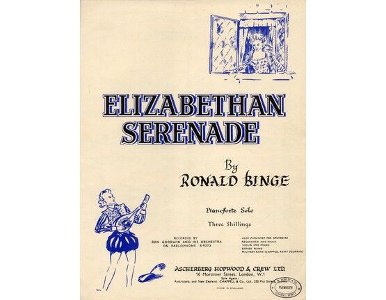 4895 | Elizabethan Serenade - Piano solo