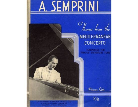 4895 | Theme from Mediterranean Concerto - Semprini's famous signature tune - Piano Solo