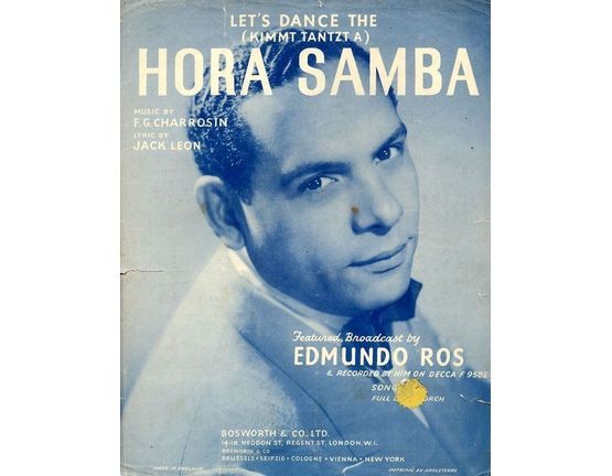 4896 | Let's Dance the Hora SAmba - Featured, Recorded and Broadcast by Edmundo Ros and Recorded on Decca F. 9582