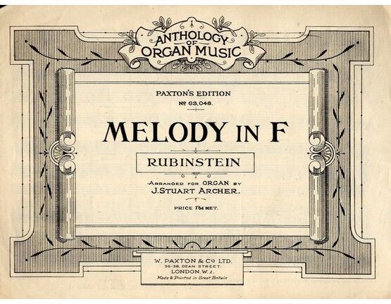 5 | Rubinstein - Melody in F for Organ