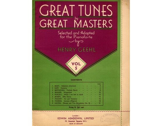 5042 | Great Tunes by Great Masters - Volume 5.
