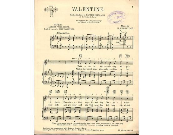 5047 | Valentine - Song One Step