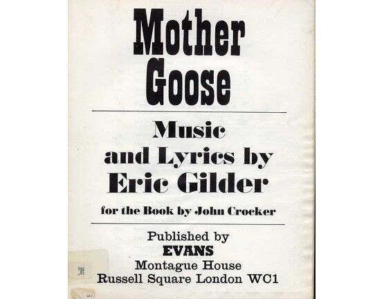 5140 | Mother Goose - Overture - For Voice and Piano - For the book by John Crocker