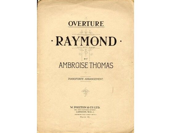 5148 | Overture - Raymond - Pianoforte arrangement