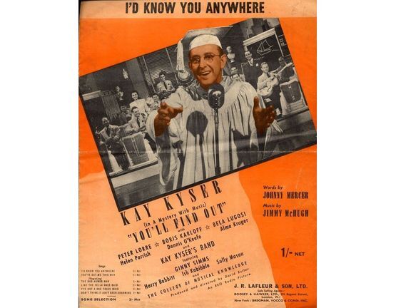 5176 | I'd Know You Anywhere -  Kay Kyser in "You'll Find Out"