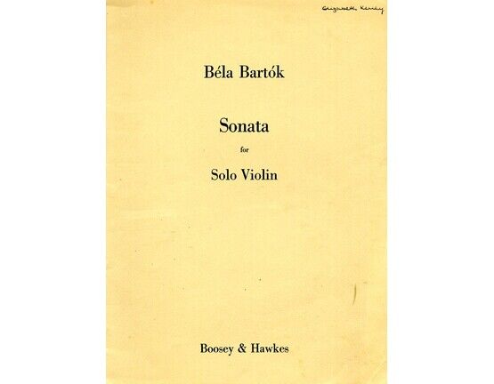 5197 | Bartok - Sonata for Solo Violin