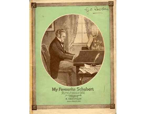 5278 | My Favourite Schubert - The Most Favoured Melodies from Franz Schubert's Works for Piano - Featuring Schubert - Edition Schott No. 2424