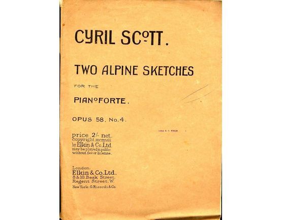 5289 | Scott - Two Alpine Sketches for the Pianoforte - Op. 58, No. 4