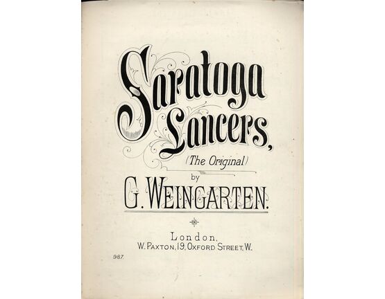 5305 | Saratoga Lancers (The Original) - Piano Solo