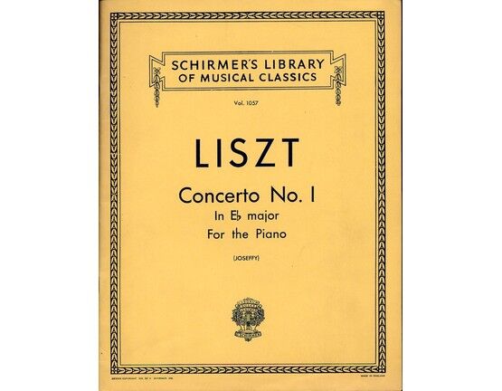 5548 | Franz Liszt - Concerto No. 1 in E flat major - Schirmer's Library of Musical Classics No. 1057 - Two Piano Score