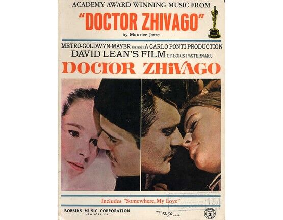 5576 | Academy Award Winning Music from "Doctor Zhivago" - For Piano with Guitar chords - Featuring Omar Sharif & Julie Christie