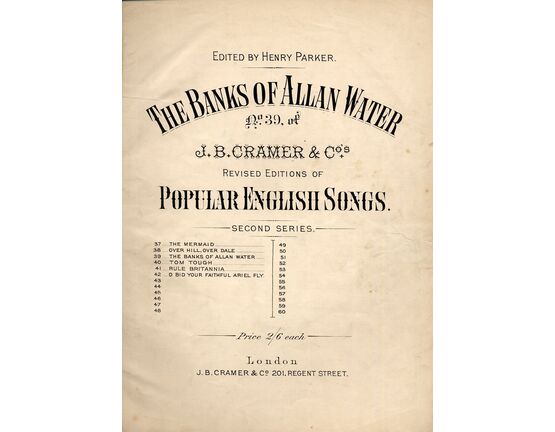 5673 | The Banks of Allan Water, No. 39 of J B Cramer and Co.'s Revised Editions of Popular English Songs