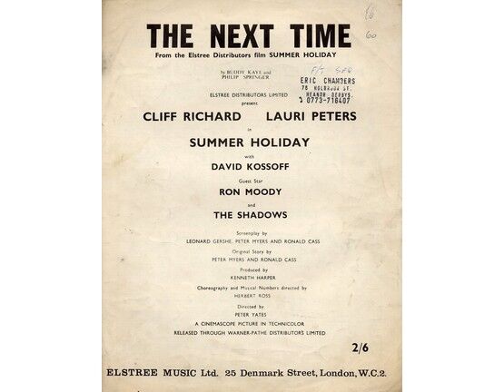 5829 | The Next Time - Cliff Richard in "Summer Holiday"