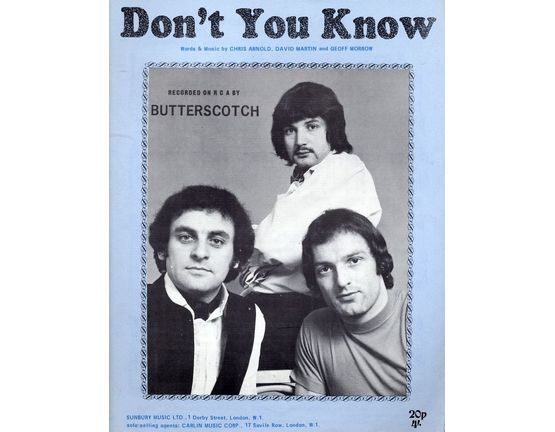 5831 | Dont You Know - Song - Featuring Butterscotch