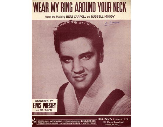 5834 | Wear My Ring Around Your Neck. Elvis Presley